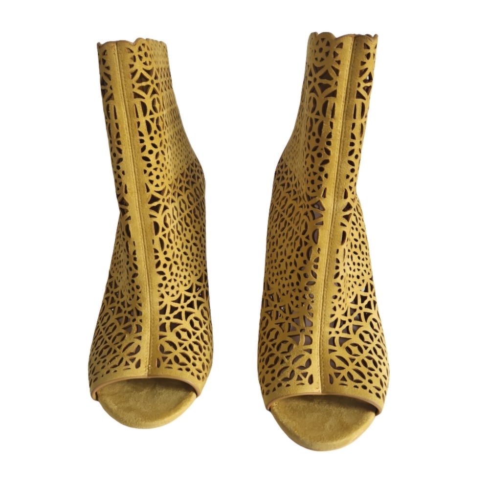 Aldo Cutout Fashion High Heel Open Toe Bootie - Picture 7 of 14